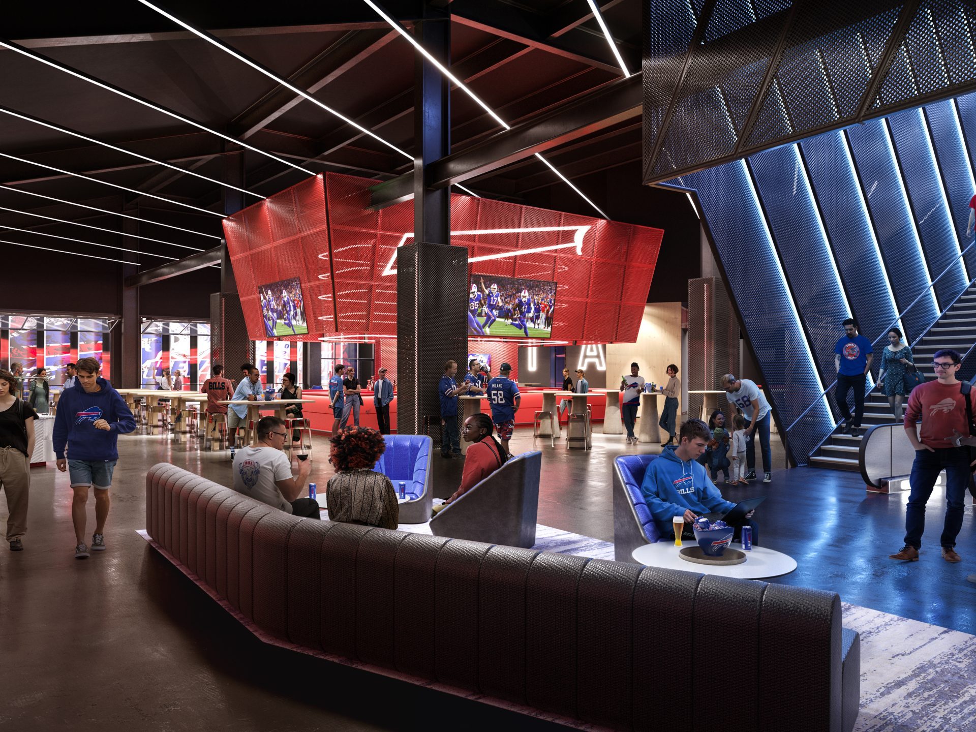 Club level social space